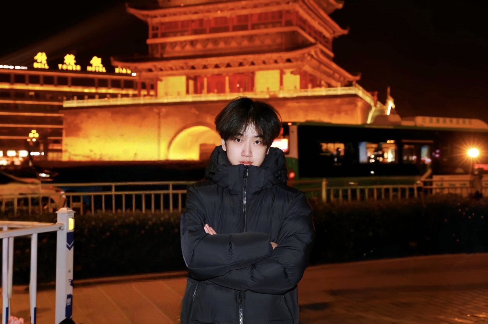 王聪聪,西安钟楼夜景